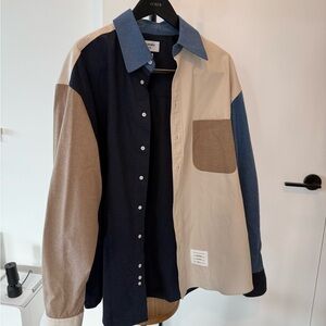 Thom Browne Colorblock Button-Up Shirt